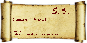 Somogyi Vazul névjegykártya